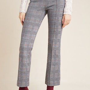 anthropologie the essential cropped flare plaid